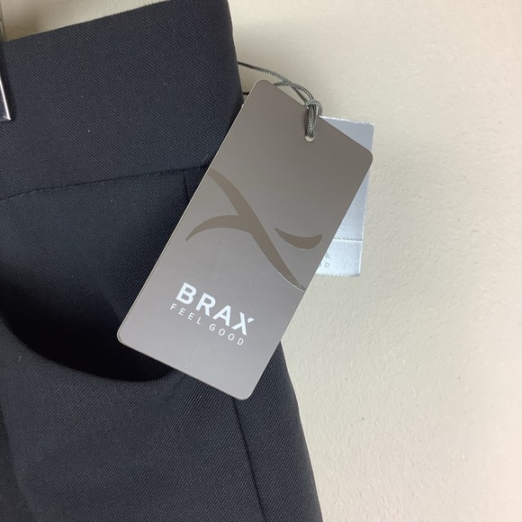 BRAX CELINE WOOL BLEND BLACK TROUSERS - Picture 7 of 15